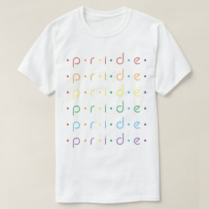 T-shirt Points Arc-en-ciel Motifs de fierté Gay LGBT Queer
