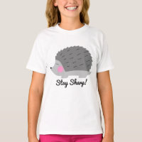 T-shirt pointu de filles de hérisson de séjour