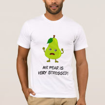 Poire : Bande de fruits maladroite avec Slogan per