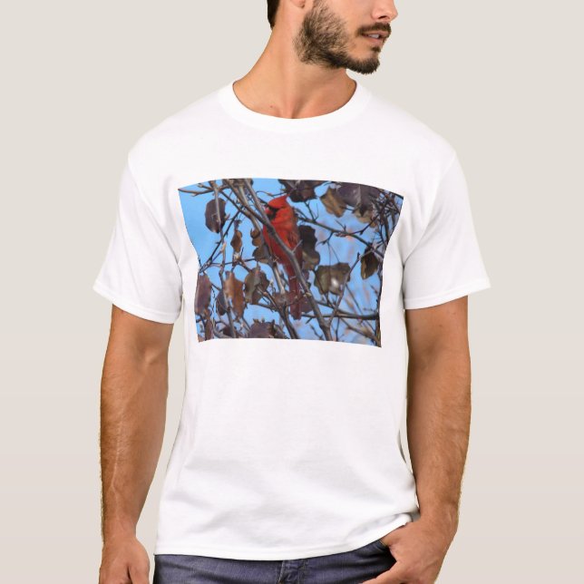T-shirt Poirier du nord masculin de cardinal et de (Devant)