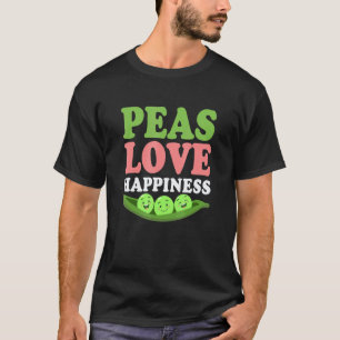 T-shirt Pois Amour Bonheur Véganisme Légume