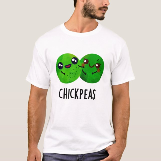 T-shirt Pois chiches amusant Petit pois de pois de fille (Devant)