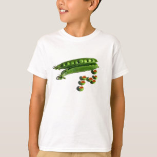 T-shirt Pois de thé - Pois dans un pois avec des tasses de