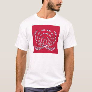 T-shirt Pois du drapeau sud-coréen : une torsion florale