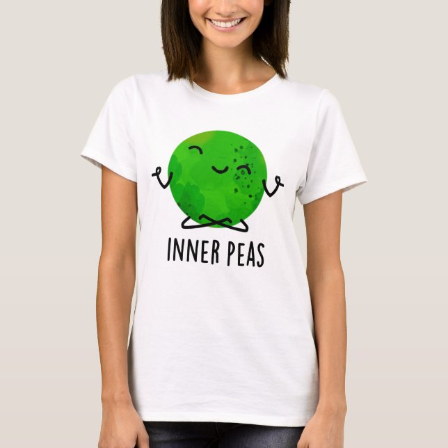 T-shirt Pois intérieurs amusant Méditant touron de pois (Devant)