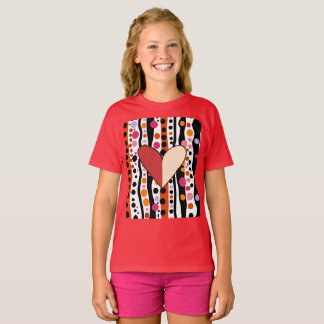 T-shirt Pois joueurs et Motif de bandes