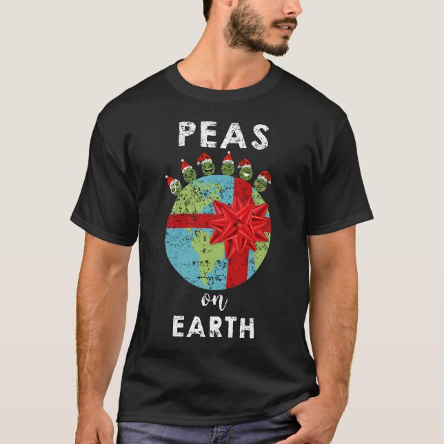 T-shirt Pois sur le calembour végétarien de vacances (Devant)