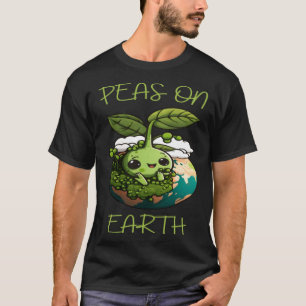 T-shirt Pois sur Terre Végétarien Végétarien Sans Viande P
