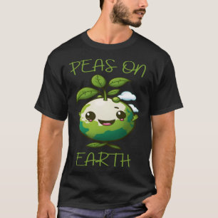 T-shirt Pois sur Terre Végétarien Végétarien Sans Viande P