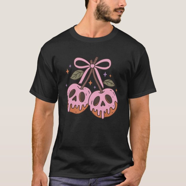 T-shirt Poison Caramel Cerises Drôle Noël Noël Femmes (Devant)