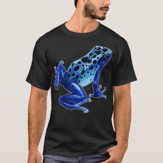 T-shirt Poison Dart Frog Blue Amphibian