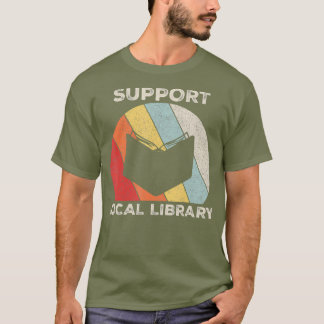 T-shirt Poison de Retro Support Local Library Book Lover