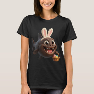 T-shirt Poisson à gros crocs de Pâques