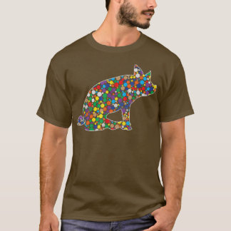 T-shirt Poisson arc-en-ciel coloré Pochon International Do