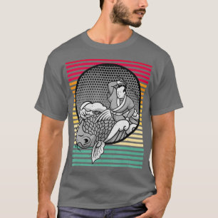 T-SHIRT POISSON ASAGI KOI POUR LES AMATEURS D'ART JAPONAIS