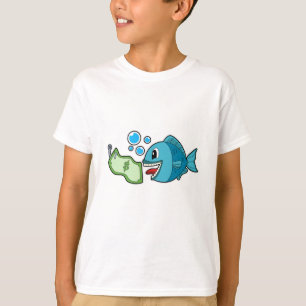 T-shirt Poisson avec billet de banque