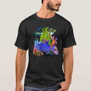 T-shirt Poisson baliste du Niger récif agressif Aquarium e