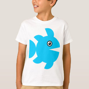 T-shirt Poisson - Bleu