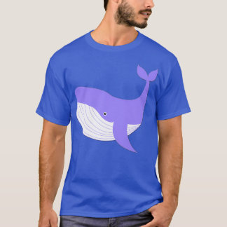 T-shirt Poisson Bleu baleine cachale illustration