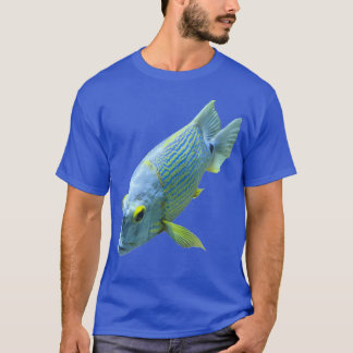 T-shirt Poisson bleu et jaune