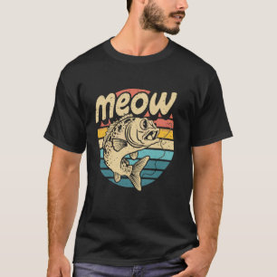 T-shirt Poisson-chat Miaou Drôle Poisson-chat Pêche Pêcheu