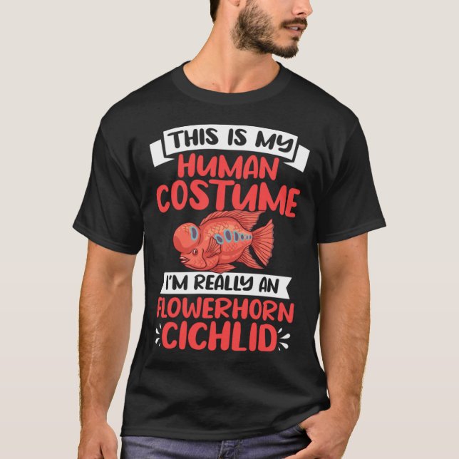 T-shirt Poisson Cichlid Aquarium Poisson Flowerhorn Propri (Devant)