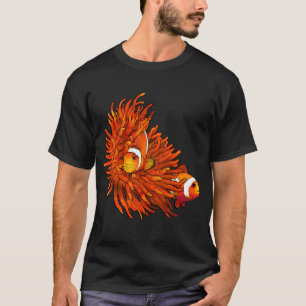T-shirt Poisson clown câlinant leur anémone