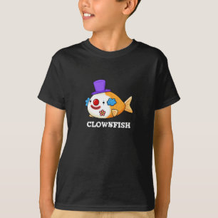 T-shirt Poisson clown Funky Animal Poisson Pun Dark BG