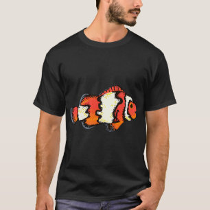T-shirt Poisson clown orange