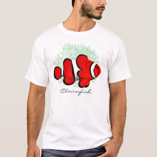 T-shirt poisson-clown rouge