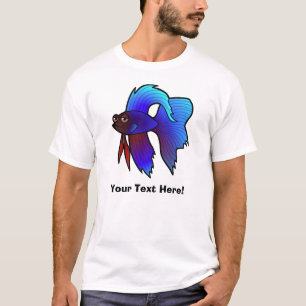 T-shirt Poisson combattant cartoon / Poisson combattant si