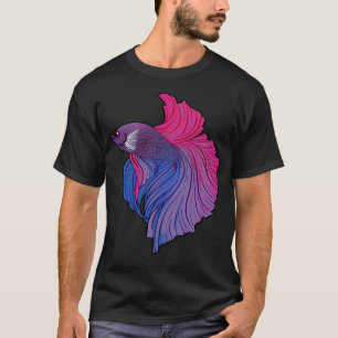 T-shirt Poisson combattant fierté bi
