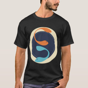 T-shirt poisson dans le bleu