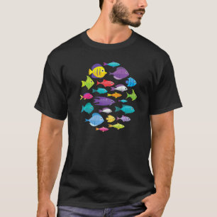 T-shirt Poisson d'aquarium Aquariophilie Aquariophile Aqua