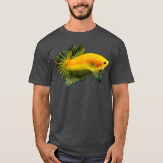 T-shirt Poisson de betta jaune