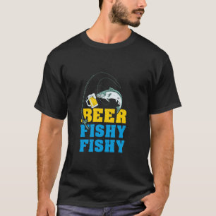 T-shirt Poisson de bière amusant Boire et pêche Cadeau