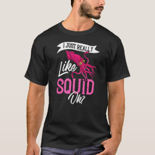 T-shirt Poisson de calmar Octopus Kraken Biologie marine