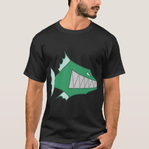 T-shirt poisson de dessin animé