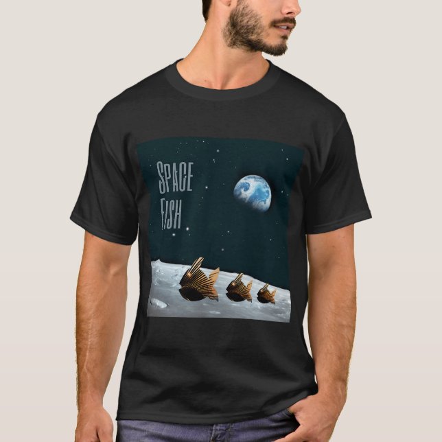 T-shirt Poisson de l'espace (Devant)