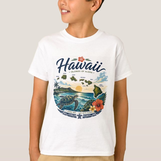 T-shirt Poisson d'État d'Hawaii (Devant)