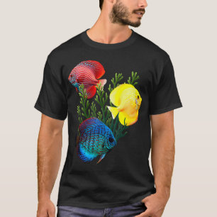 T-shirt Poisson Discus Aquarium d'eau douce Amateurs de ré