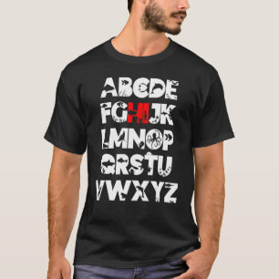 T-shirt Poisson d'Océan Hi Alphabet Retour à l'École Pré M
