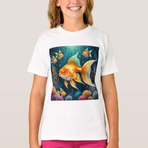 T-shirt Poisson d'or sous-marin
