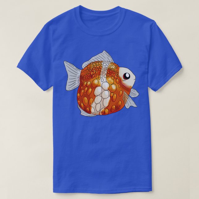 T-shirt Poisson doré à échelle de perles (Design devant)