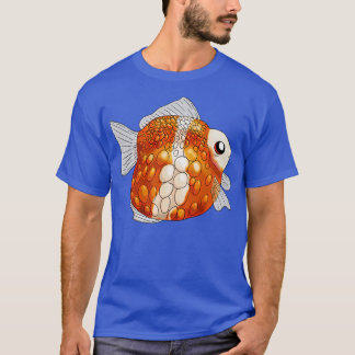 T-shirt Poisson doré à échelle de perles