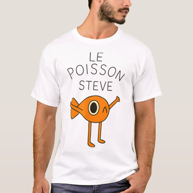 T-shirt Poisson Drôle Le Poisson Steve Pour Enfants Femmes (Devant)