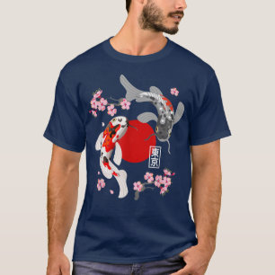 T-shirt Poisson en carpe japonais Sakura Nishikigi Poisson