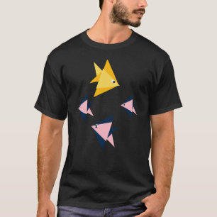 T-shirt Poisson en origami dans une symphonie aquatique