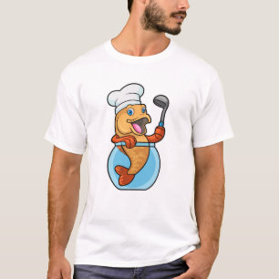 T-shirt Poisson en verre comme cuire avec cuillère à soupe