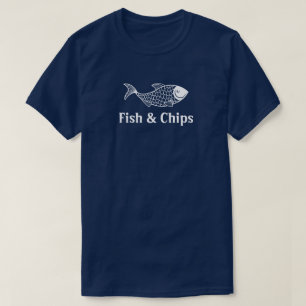 T-shirt Poisson et chips Restaurant Personnel Uniforme Che